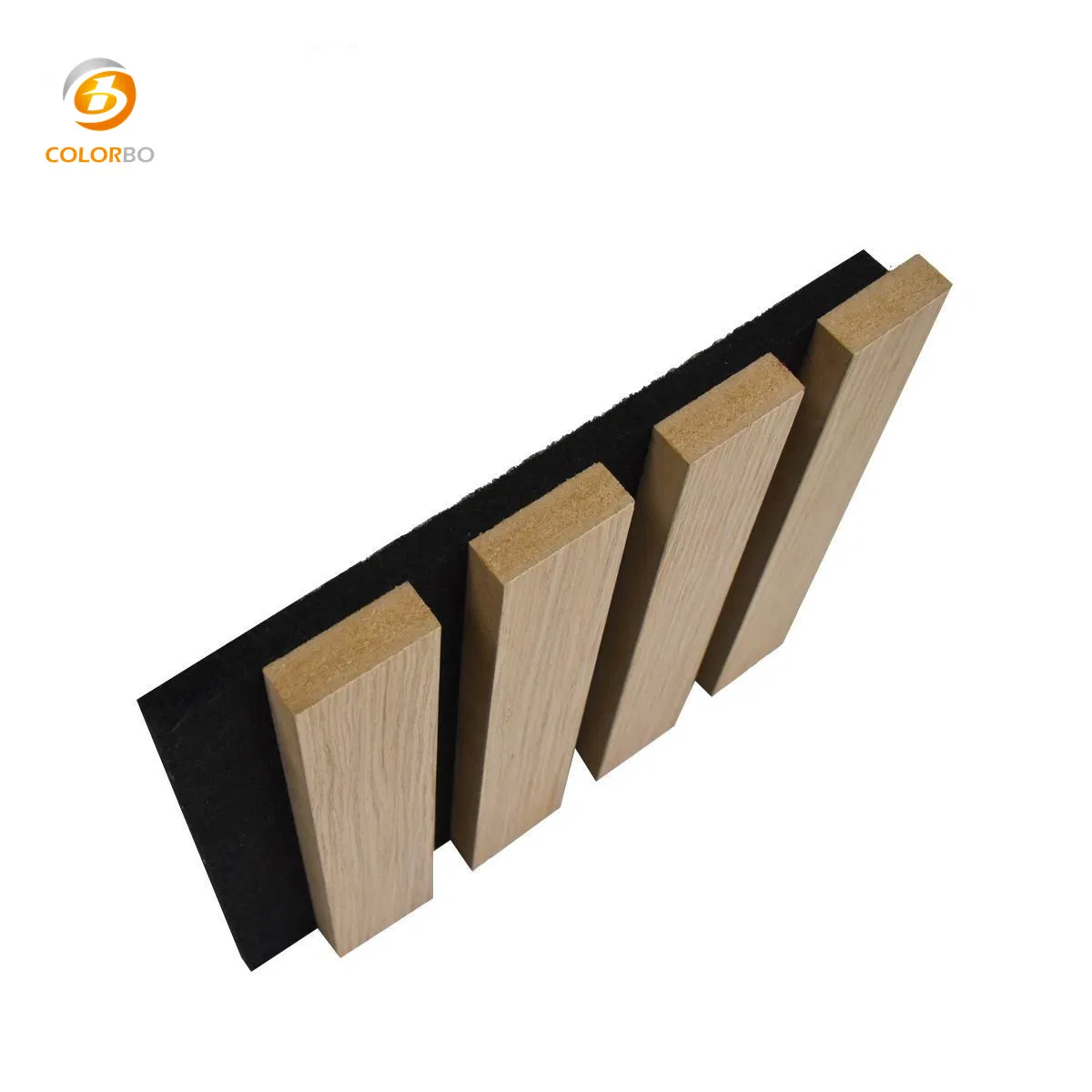 PET BLACK 100% Polyester Fiber 2400*600mm acoustic groove panel in China