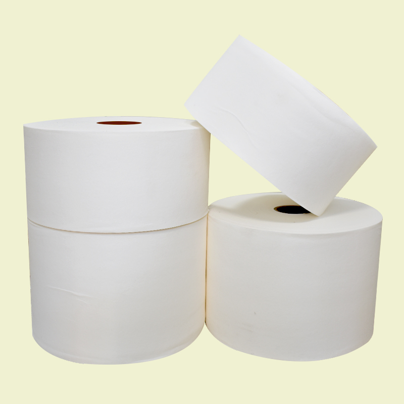 White Airlaid Paper Jumbo Roll Raw Paper Absorbent for Napkin or Serviette