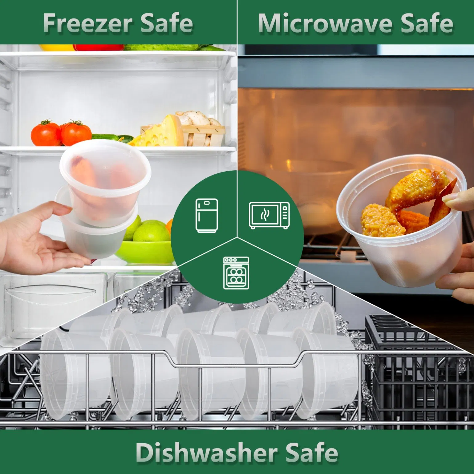 Пластиковые контейнеры для еды одноразовые, 25г