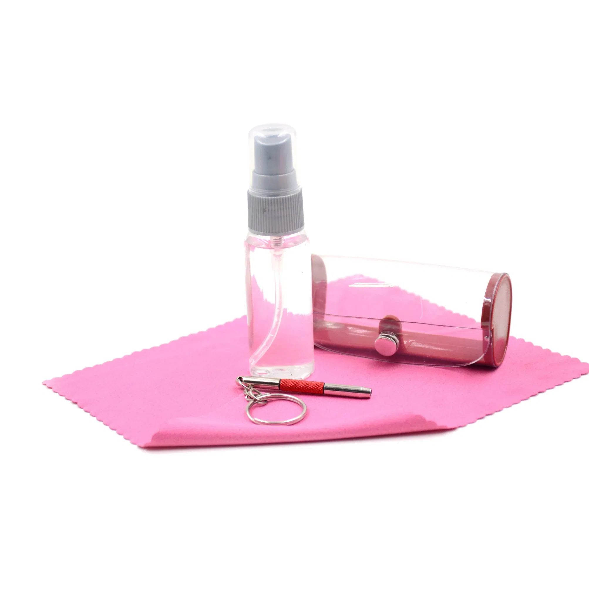 Good Effect Microfiber Cloth and Bottled Cleaning Liquid Spray Solution Kit for Spectacle Lens