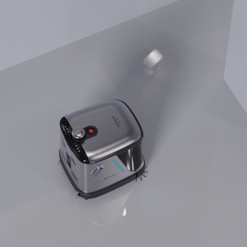 Interior Commercial Cleaning Robot with Function of Mopping, Vacuuming and Dust Mopping