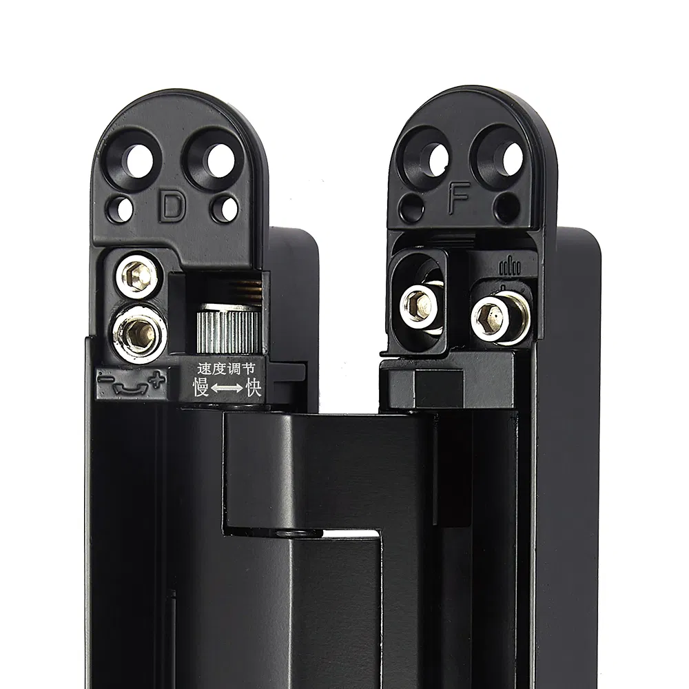 OEM Black 180 Degree Adjustable 3D Zinc Alloy Hydraulic Hidden Invisible Door Hinge