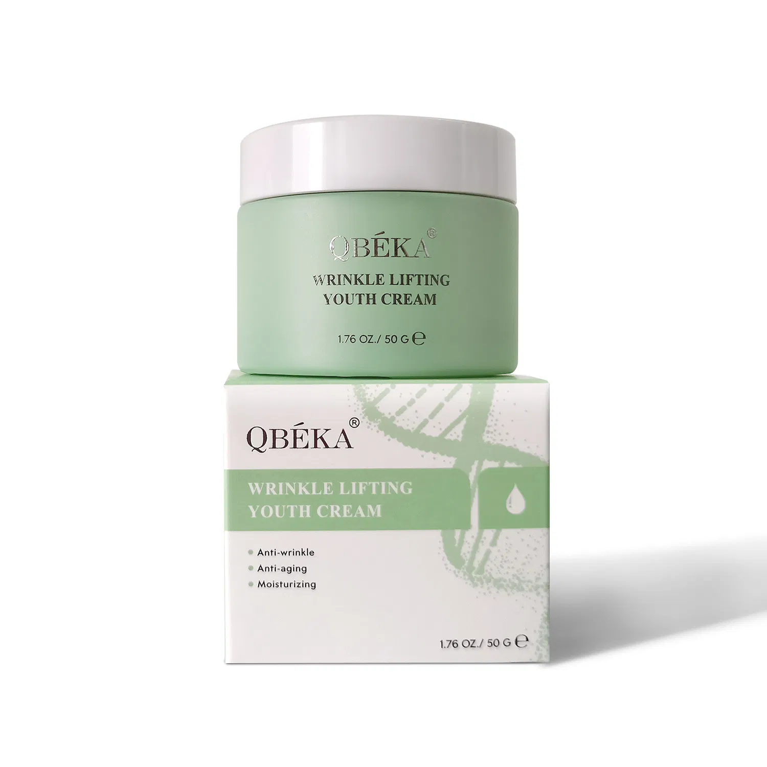 Qbeka Wrinkle Lifting Youth Cream 50g Skin Care Set Vitamin C Fades Scars Patch Herbal