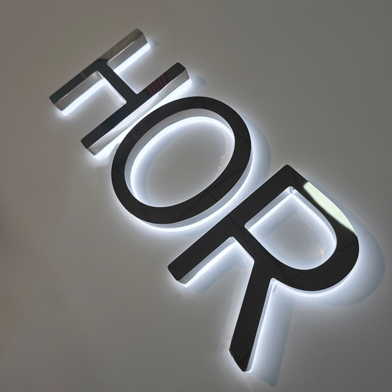 Customizable LED Business Logo Signs with Vibrant Backlighting