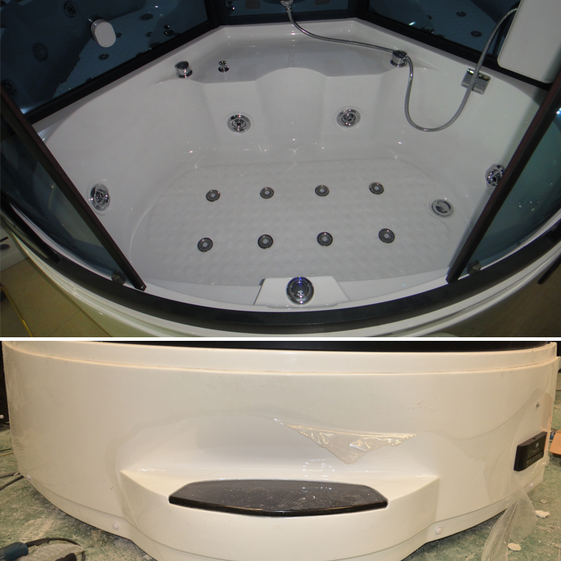 Foshan Good Price Length Shower Rooms with Bathtub Personal Steam Bath Cabinet