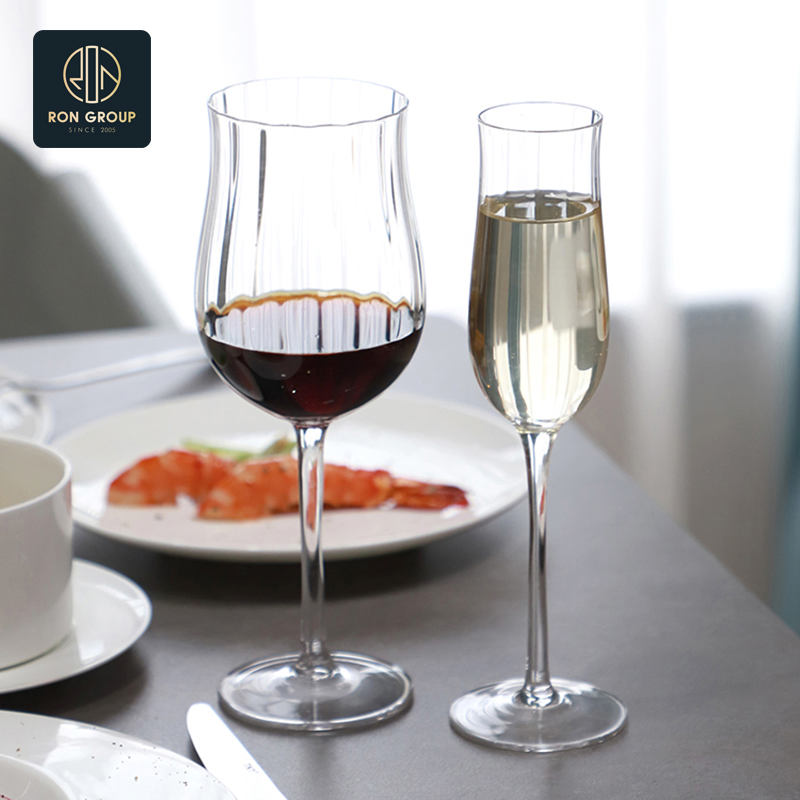 Handmade Crystal Transparent Nosing Glass Tulip Champagne Goblet Drinking Wine Cup