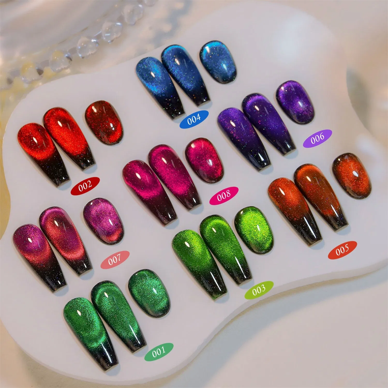 2023 New 12D Gem Cat Eye Gel Bright Meteor Cat Eye Gel Laser Nail Polish Gel