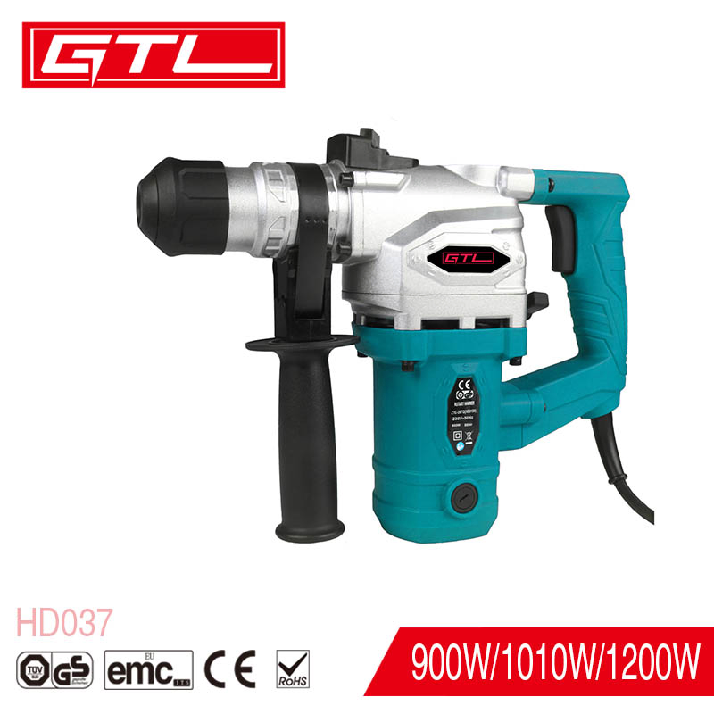 900W/1010W/1200W Heavy Duty Rotary Hammer Drill with 3 Functions (HD037)