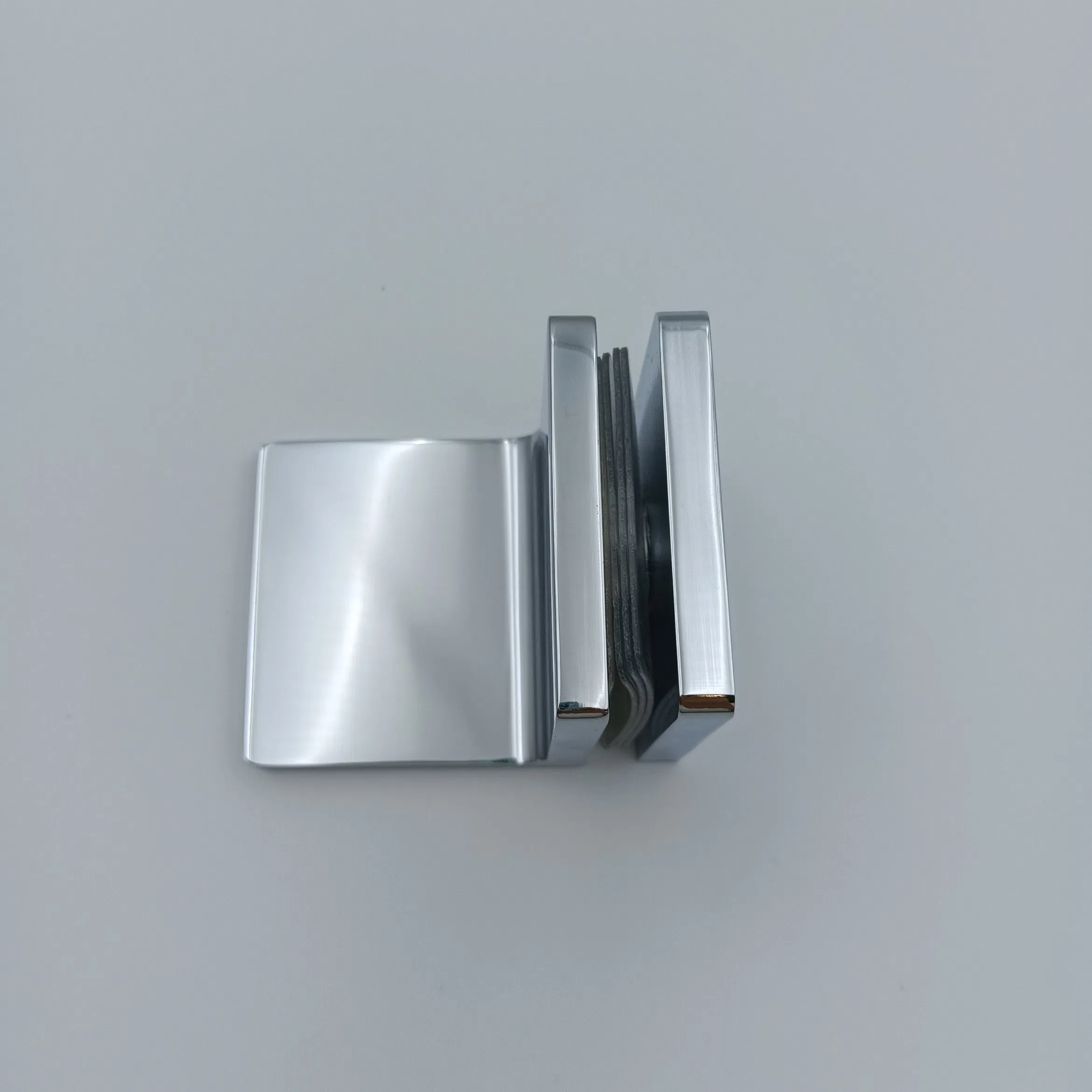 Stainless Steel Glass Clamps for Showers 90 Degree Brass Shower Glass Clamp