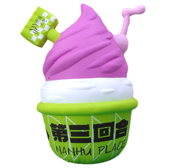 Unique Inflatable Food Displays for Fried Dumplings Promotion