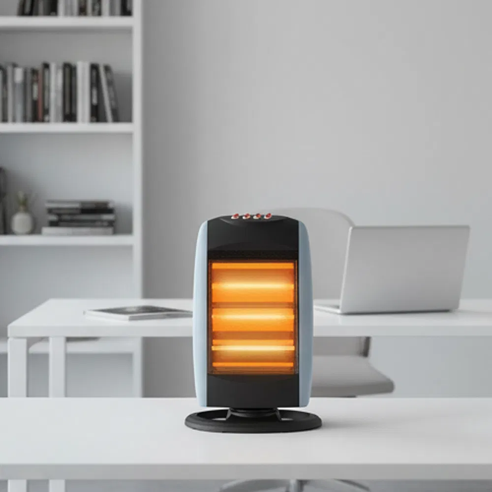 Compact Halogen Space Heater for Efficient Home Heating