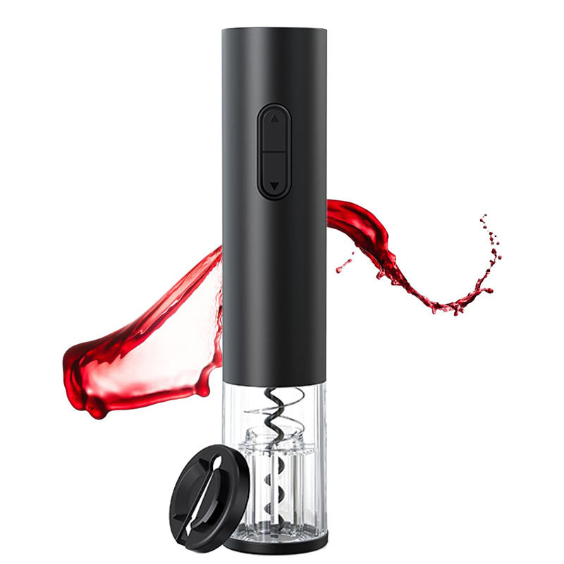 2024 Hot Sales Wine Automatic Corkscrew Sets Battery Model Black Electric Wine Bottle Opener