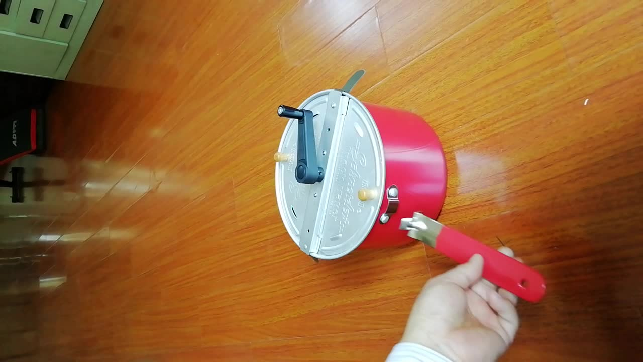 Aluminum Pop Stovetop Popcorn Popper with Removable Handle