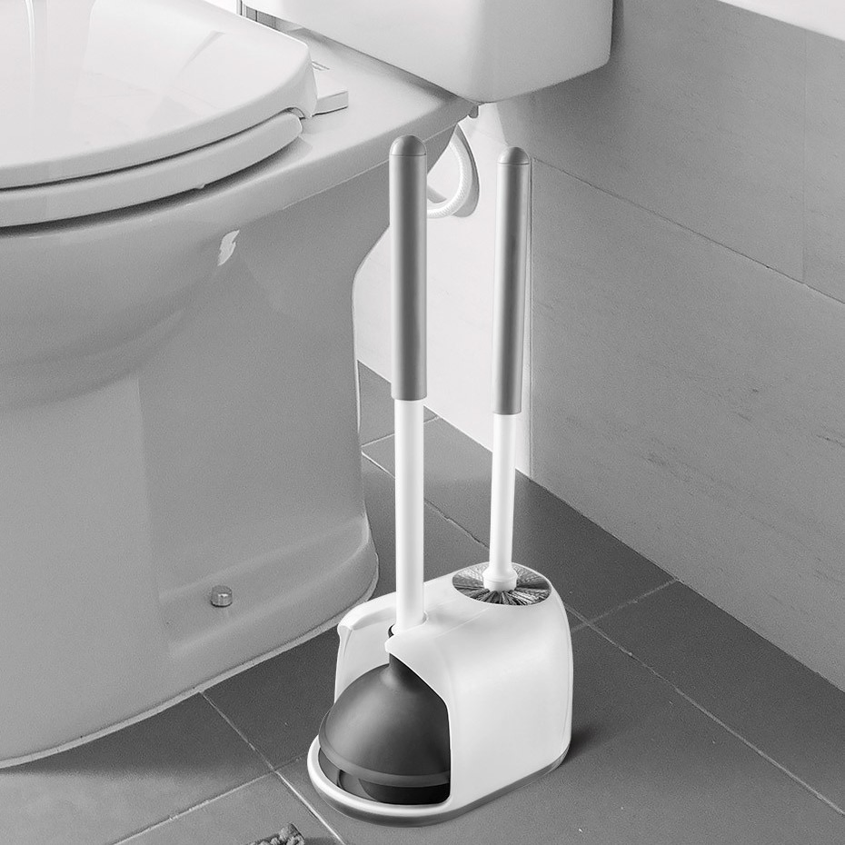 Набор для чистки унитаза с держателем