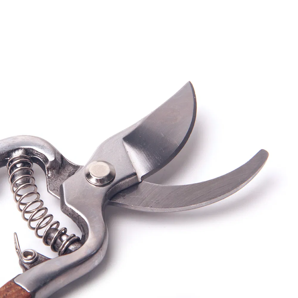 Wood Handle Garden Bonsai Tools Scissors Stainless Steel Pruner Flower Cutting Pruner
