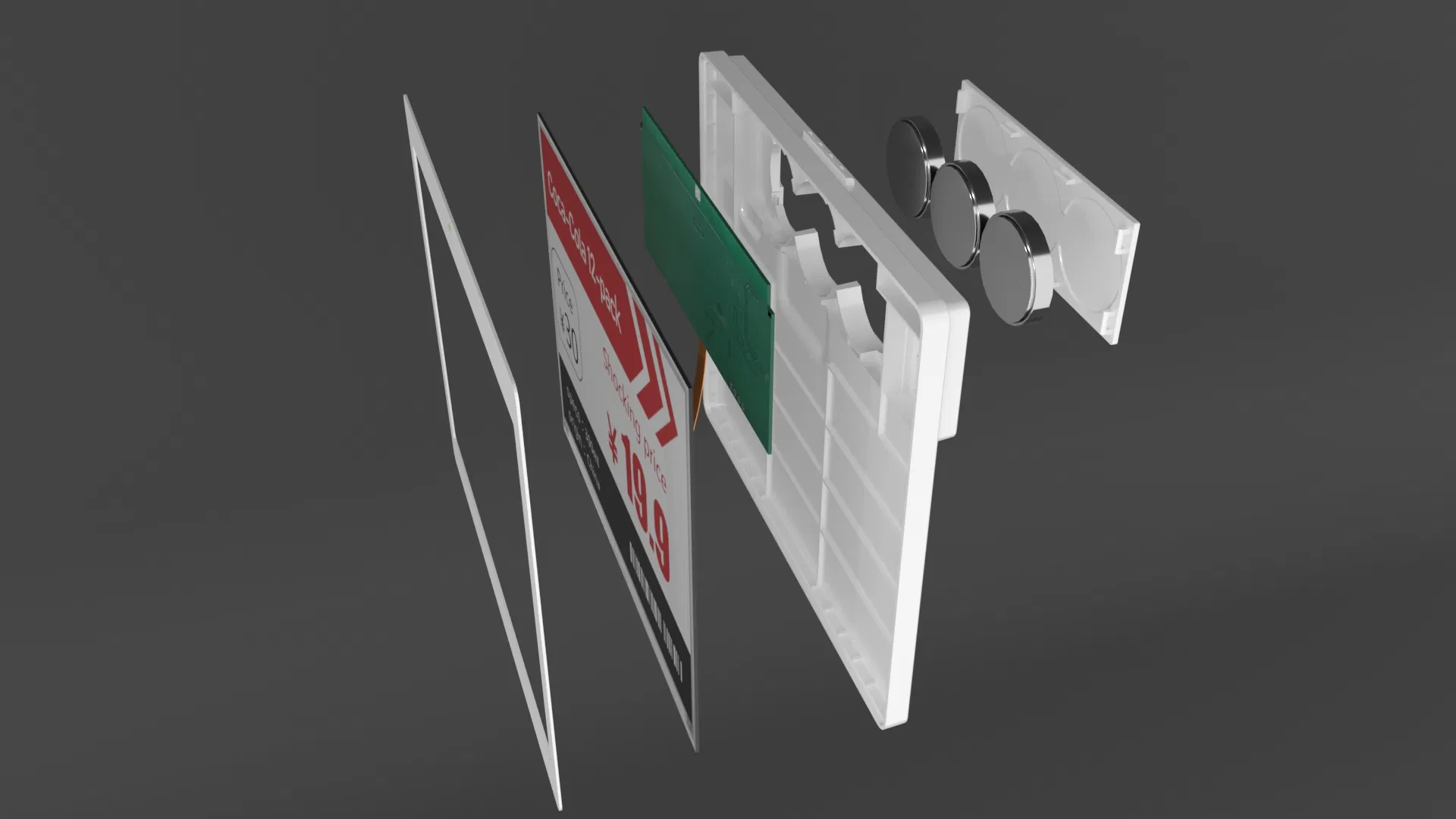 Smart Electronic Shelf Label for Supermarkets with EAS System