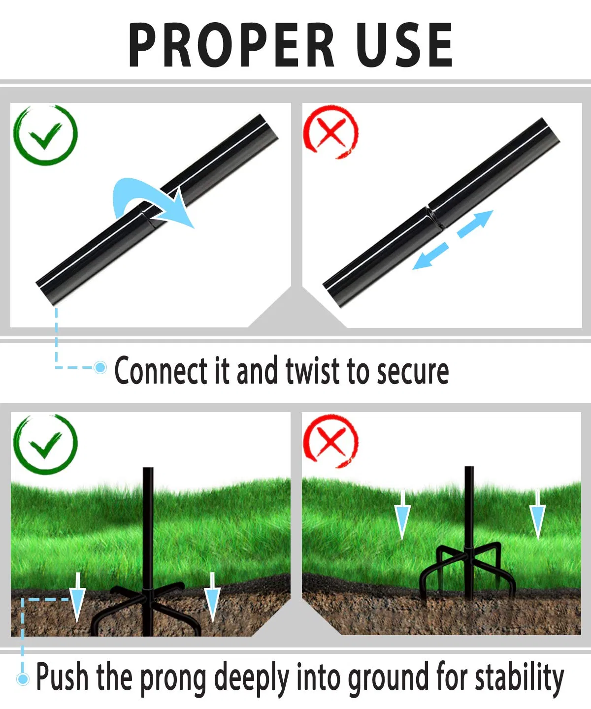 Shepherd Hooks Adjustable Metal Garden Poles Hanging Plants Garden Stand