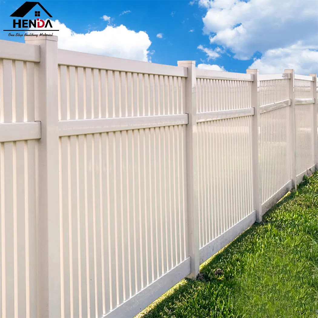 Customized Stylish PVC Composite Fence/Hassle Free Assembled and Fade Resistant Yard Divide