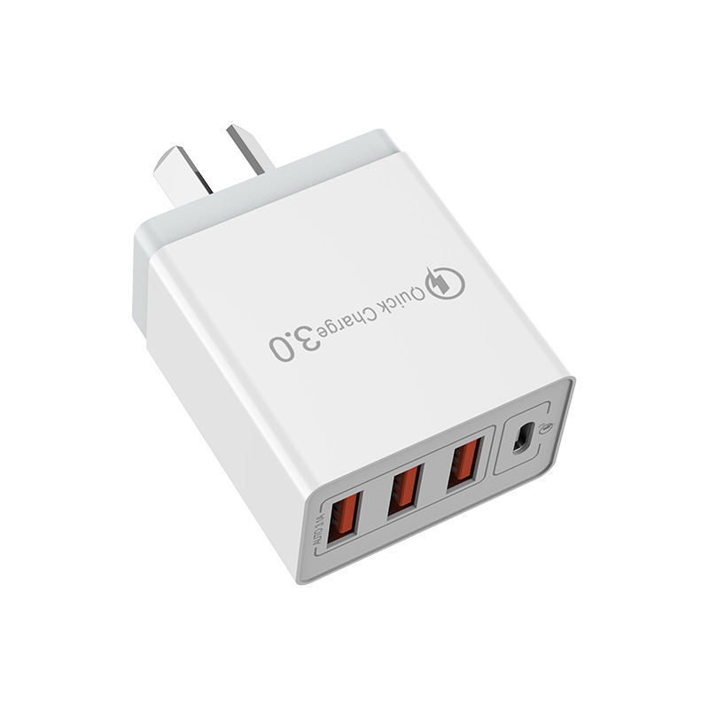 Wholesale 32W EU Us UK Adapter Fast Charging Type-C USB-C Pd3.0 Charger 32W-3A1c