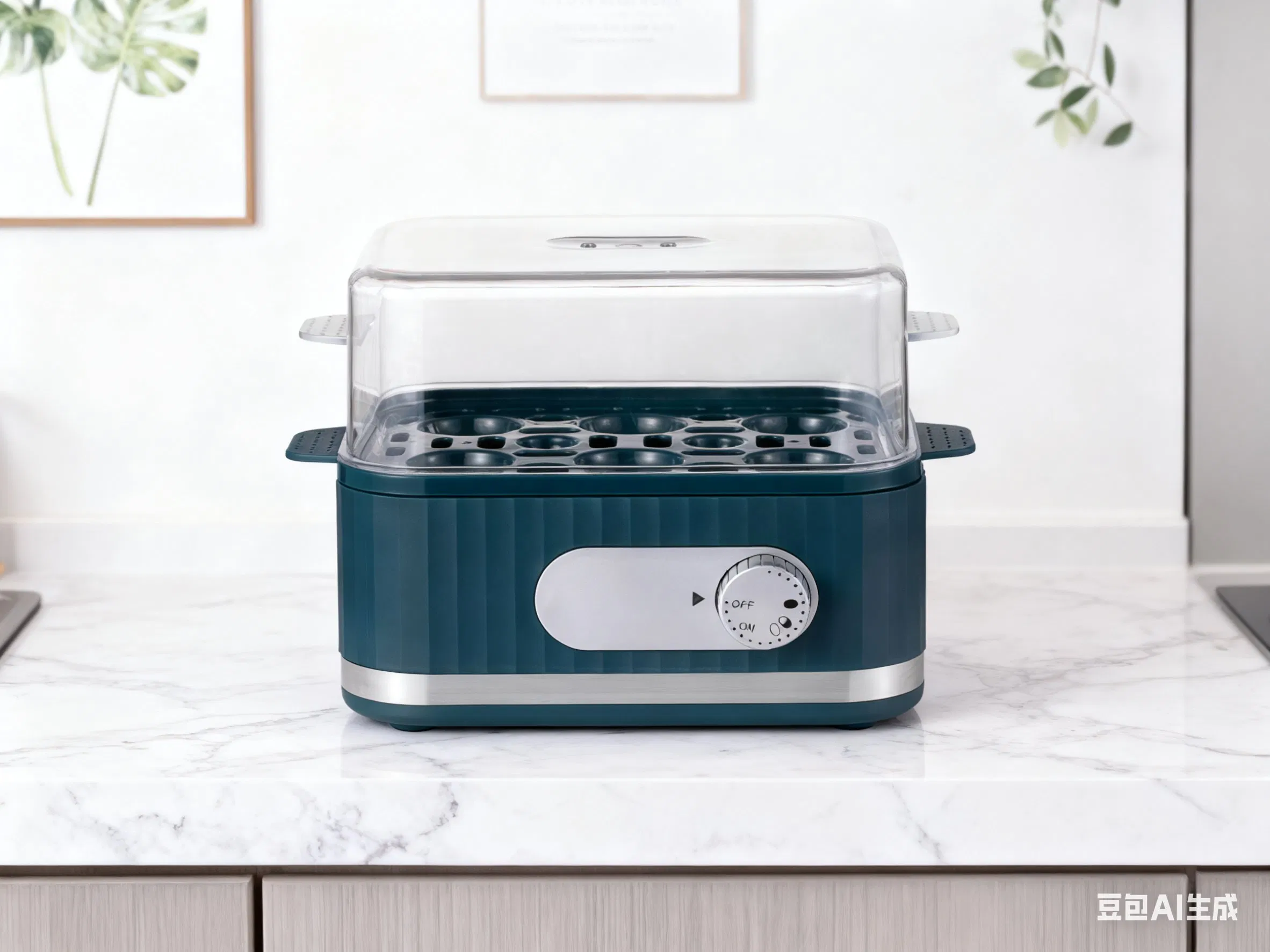 Efficient 6-Egg Capacity Electric Egg Cooker with Timer