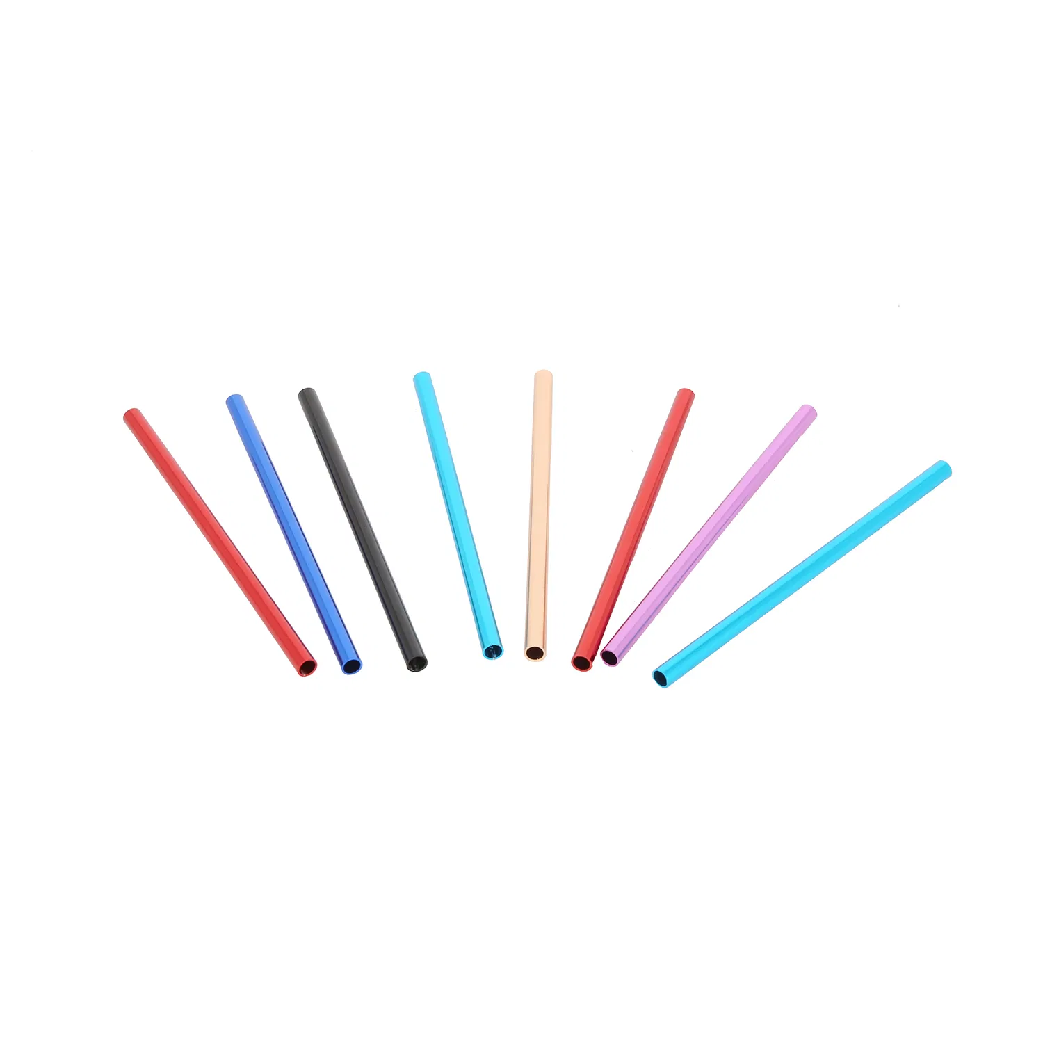 Colorful Drinking Straw Reusable Aluminum Metal Straw