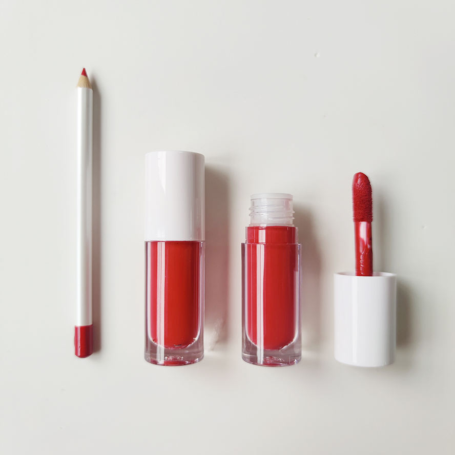 Wholesale Matte Liquid Lipstick Set with Lip Liner Makeup Gift Custom Waterproof Lip Gloss Lip Kit Sets