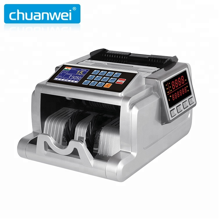 Al-6900t Dual Display Heavy Duty Bank Use Money Discriminator Bill Banknote Cash Counter Currency Counting Machine