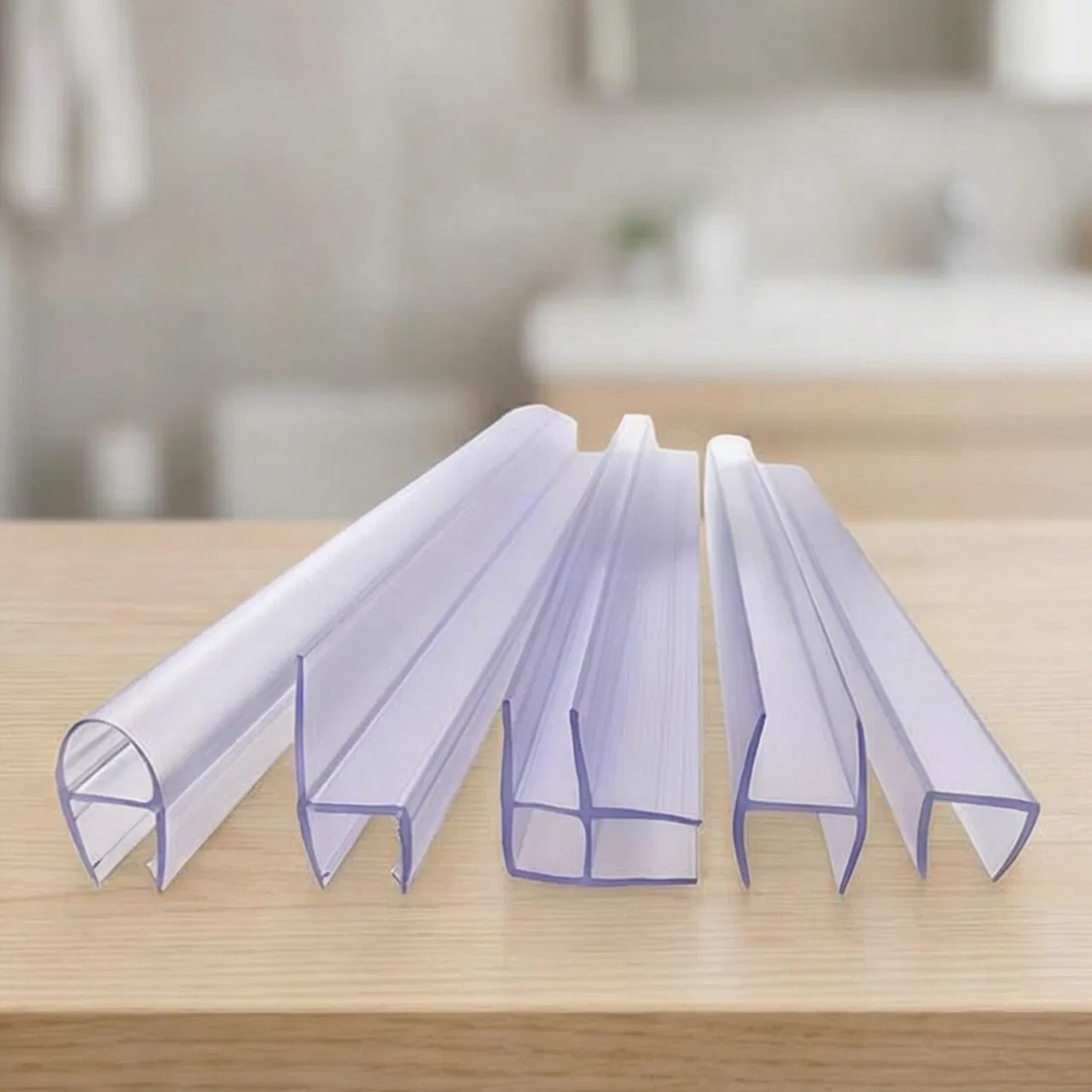 Waterproof PVC Glass Door Seal for Shower Rooms