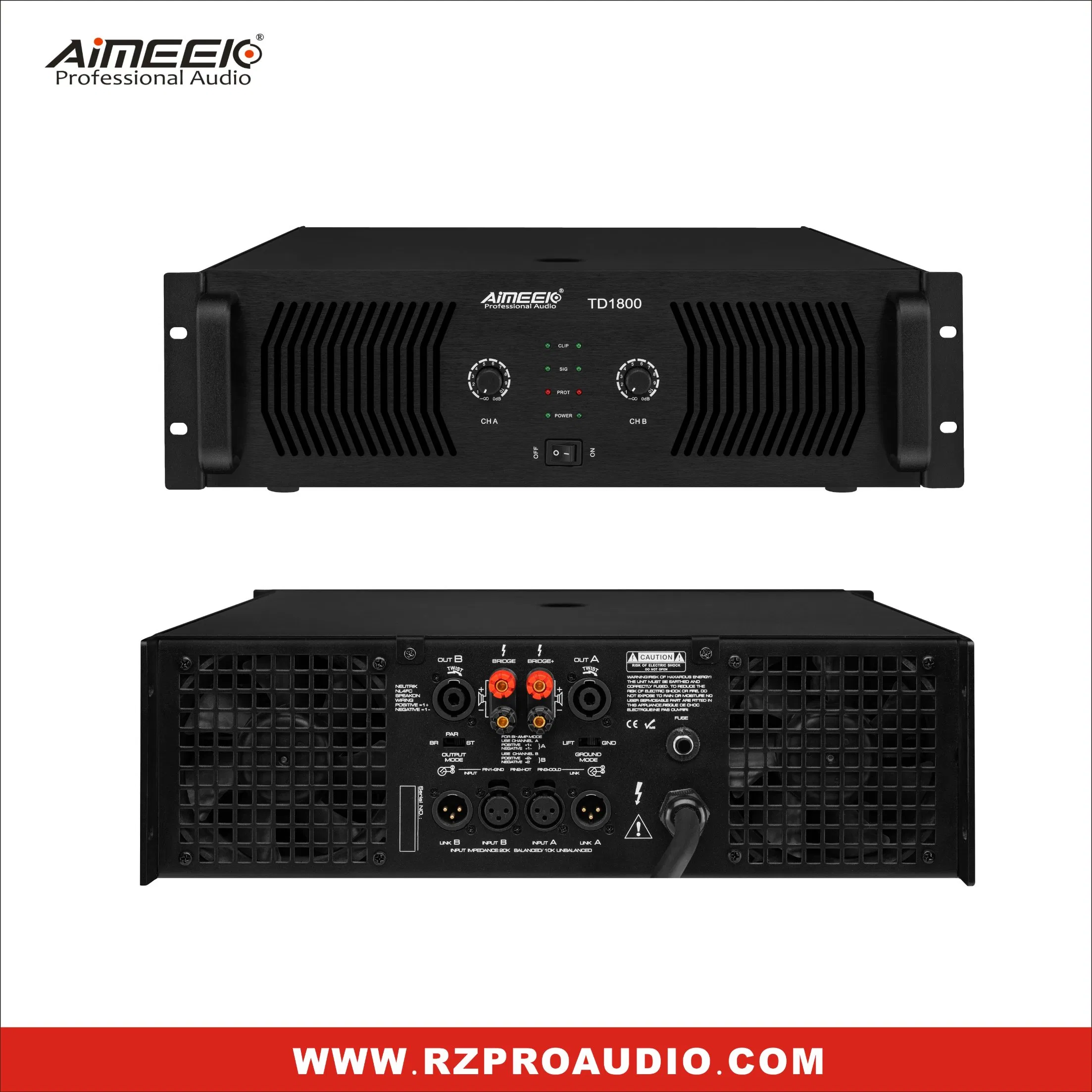 2500 Watt Professional Audio Class Td Switching Power Amplifier