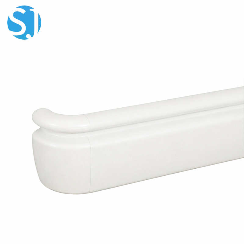 Hospital Medical PVC Wall Protection Handrail Aluminum Reinforced Safety Rail for Hospitals Anti-Bump and Hygienic Corridor Guard