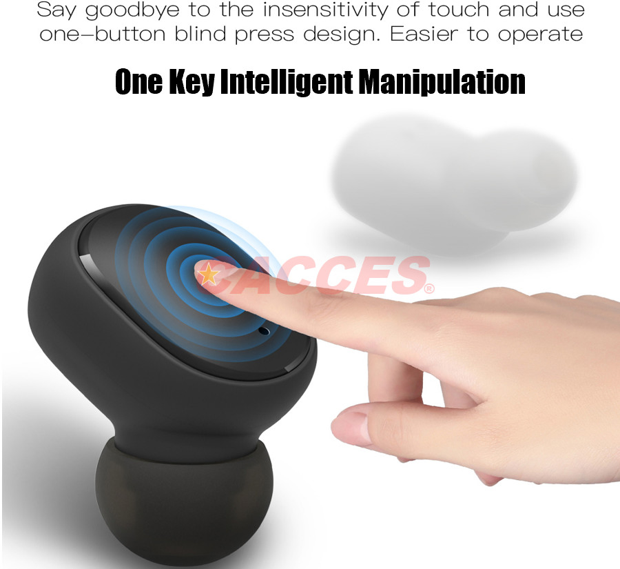 Беспроводные наушники Bluetooth 5.3 с футляром, 40ч работы