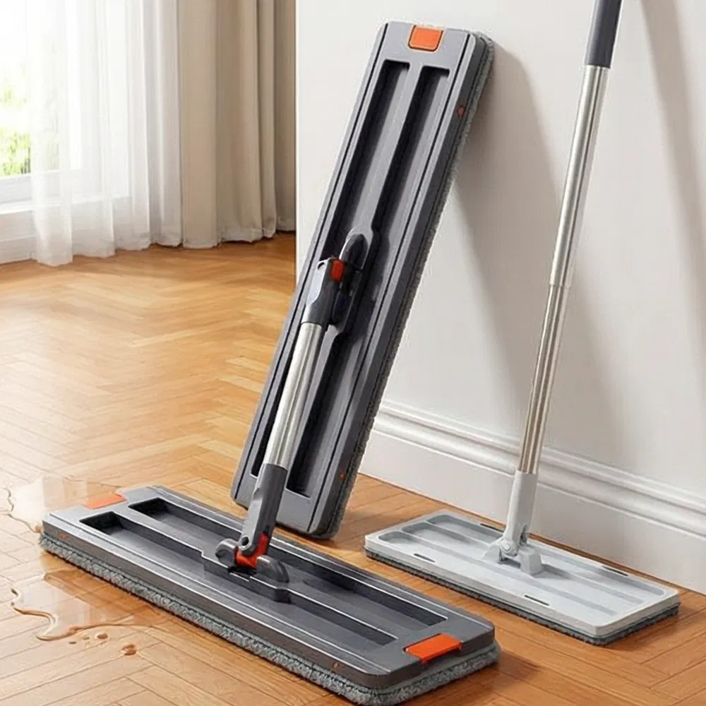 Stainless Steel Telescopic Mop for Home Floor Cleaning