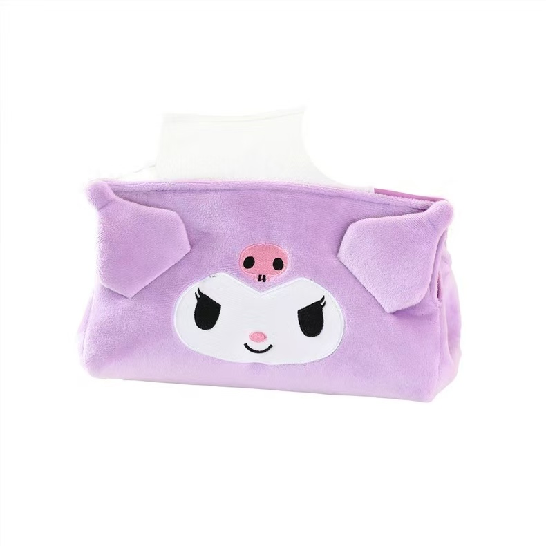 Hot Products Plush Animal Cartoon Tissue Box for Car Decoration