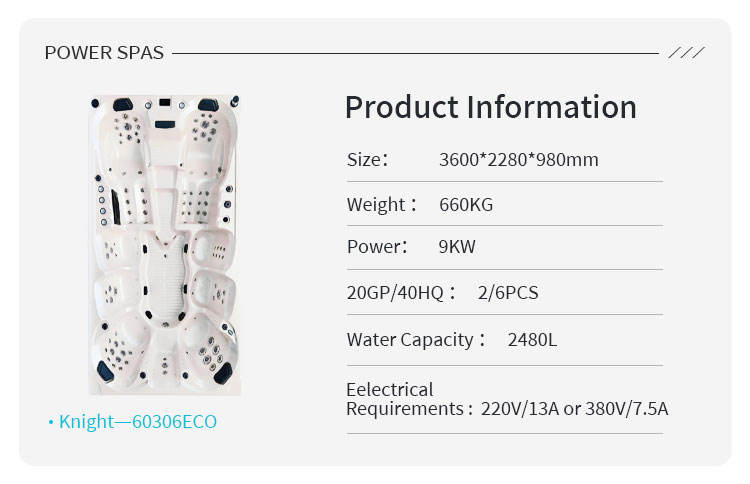 Best Offer Portable Massage Hot Tub SPA 10 Person Swim SPA with Large Seats for Villa Use