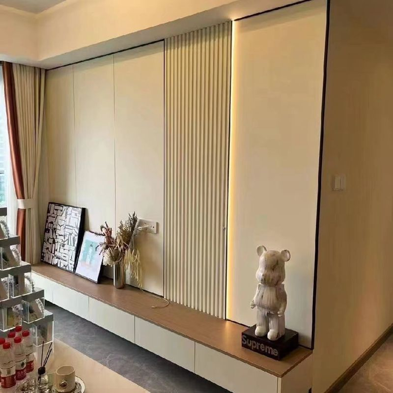 Premium Quality with Charcoal Wood Grain Finish Modern Wood Veneer Wall Panel for Hotel Villa Renovation or Household Use