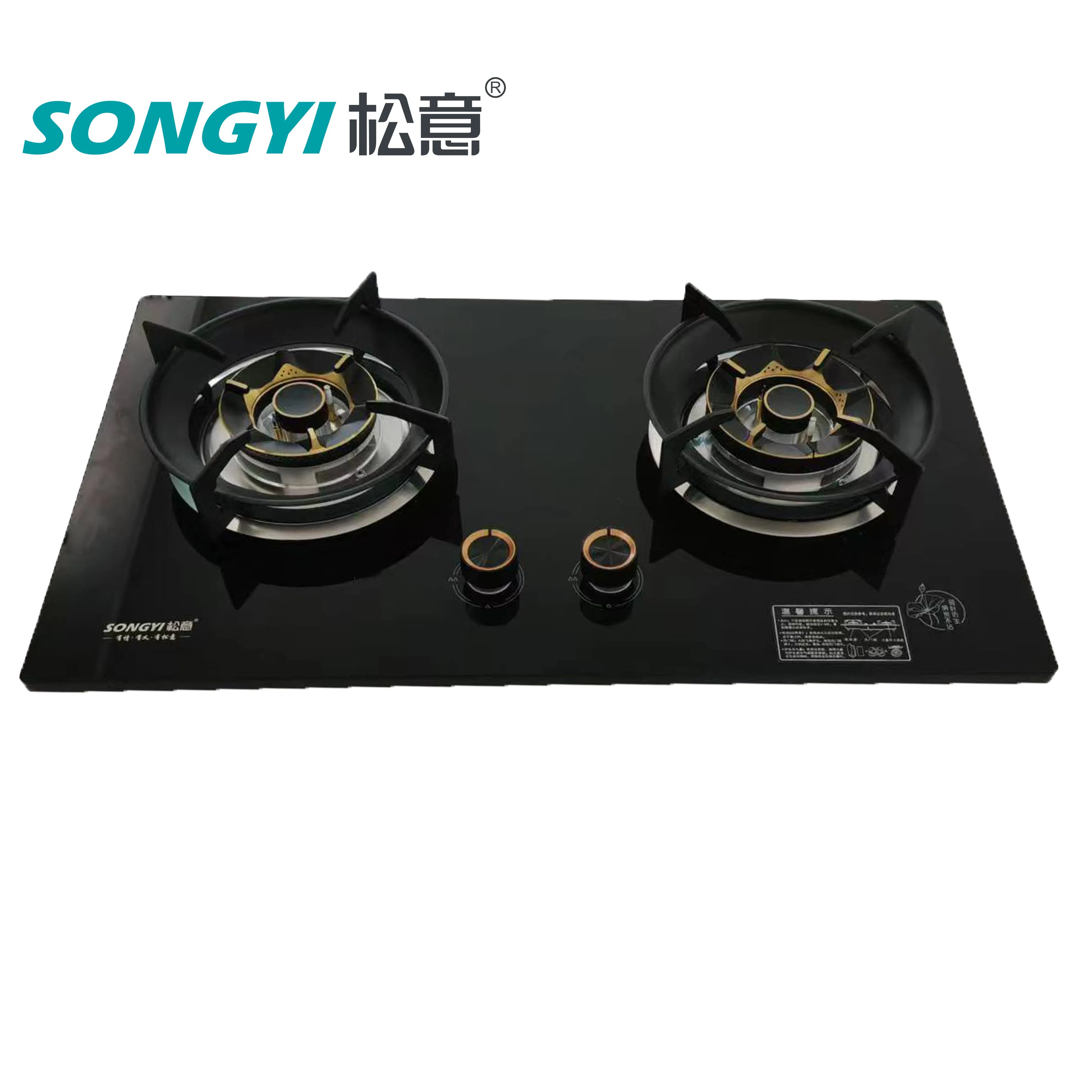 Kitchen Appliance Built-in Gas Cooker LPG Smart Timer Gas Stove Stainless Steels Burner for Home with Pulse Ignition