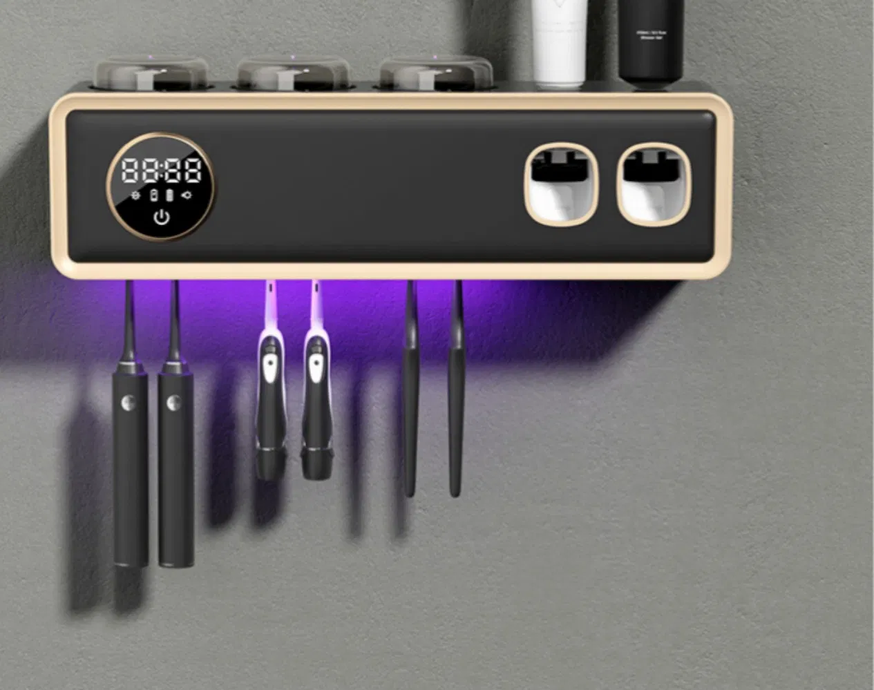 Держатель для зубных щеток с УФ-стерилизатором