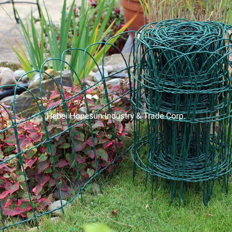 Garden Border Folding Fence Arch, Classic Decorative Wire Landscape Border Fence