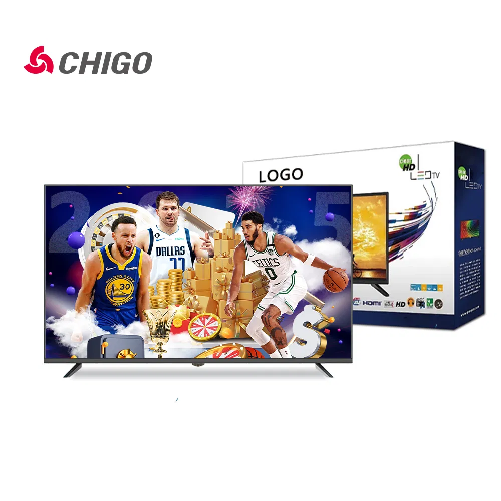 2025 Hot Sale LED TV 43 55 65 75 Inch Smart TV Android/Google FHD 4K Plasma Television 3D LCD Digital TV
