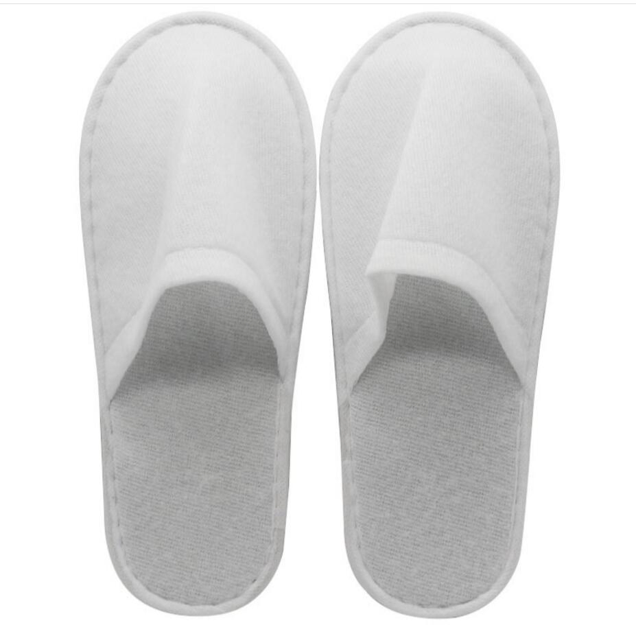 Personalized White Hotel Slippers High Quality Disposable Hotel SPA Slipper