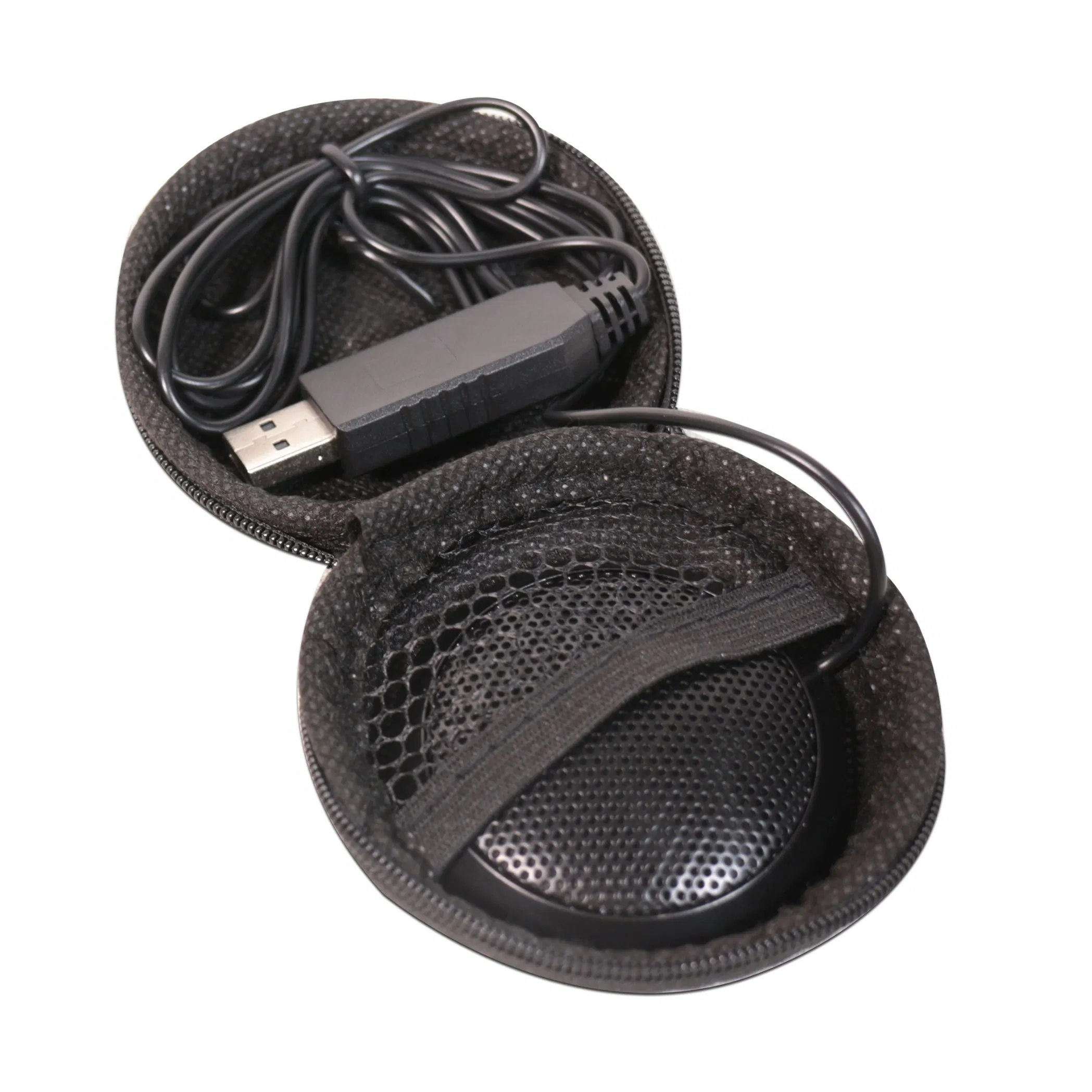 Professional Mini USB Flat Boundary Meeting Microphone Connect with Microphone Designed for Online Chat