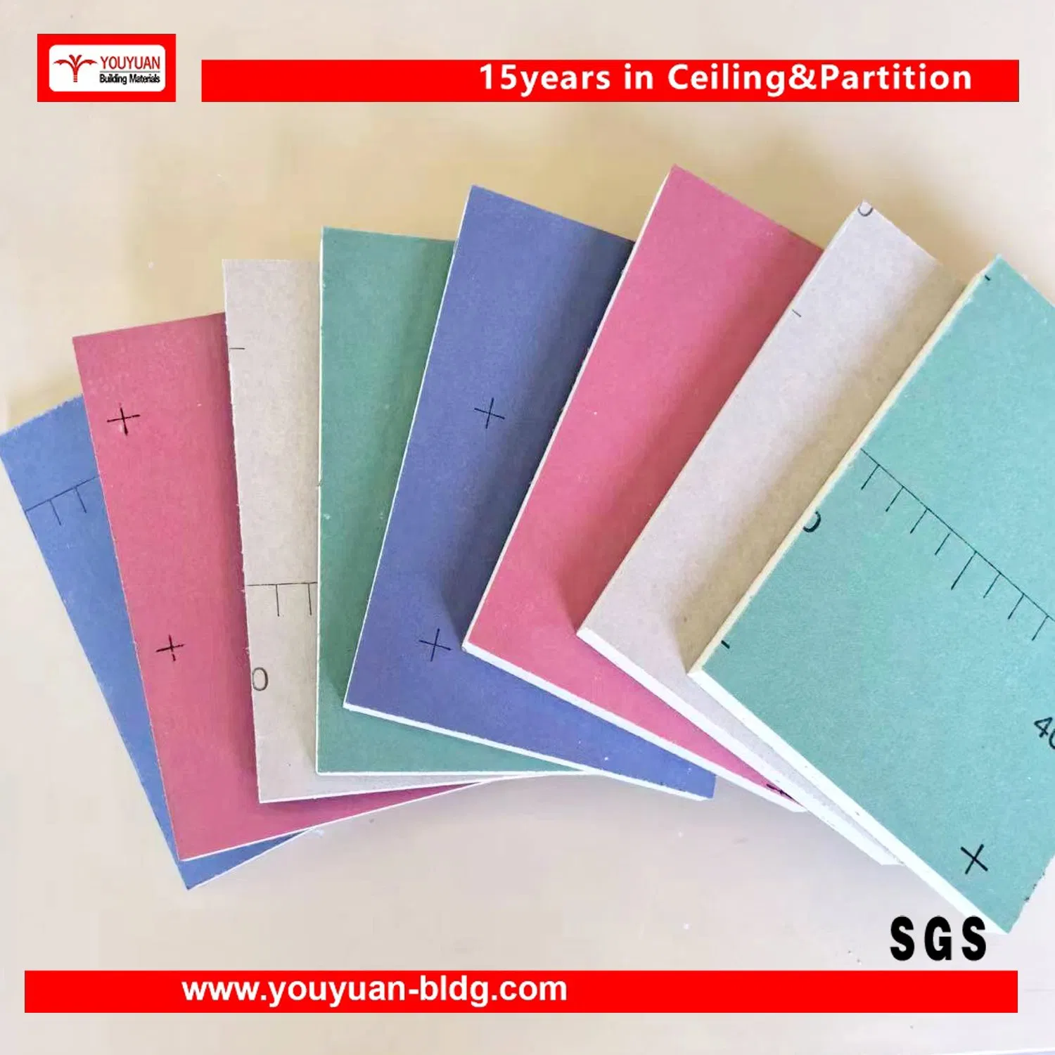 Plaster Board Drywall Partition PVC Gypsum Board Drywall Ceiling for Wholesale
