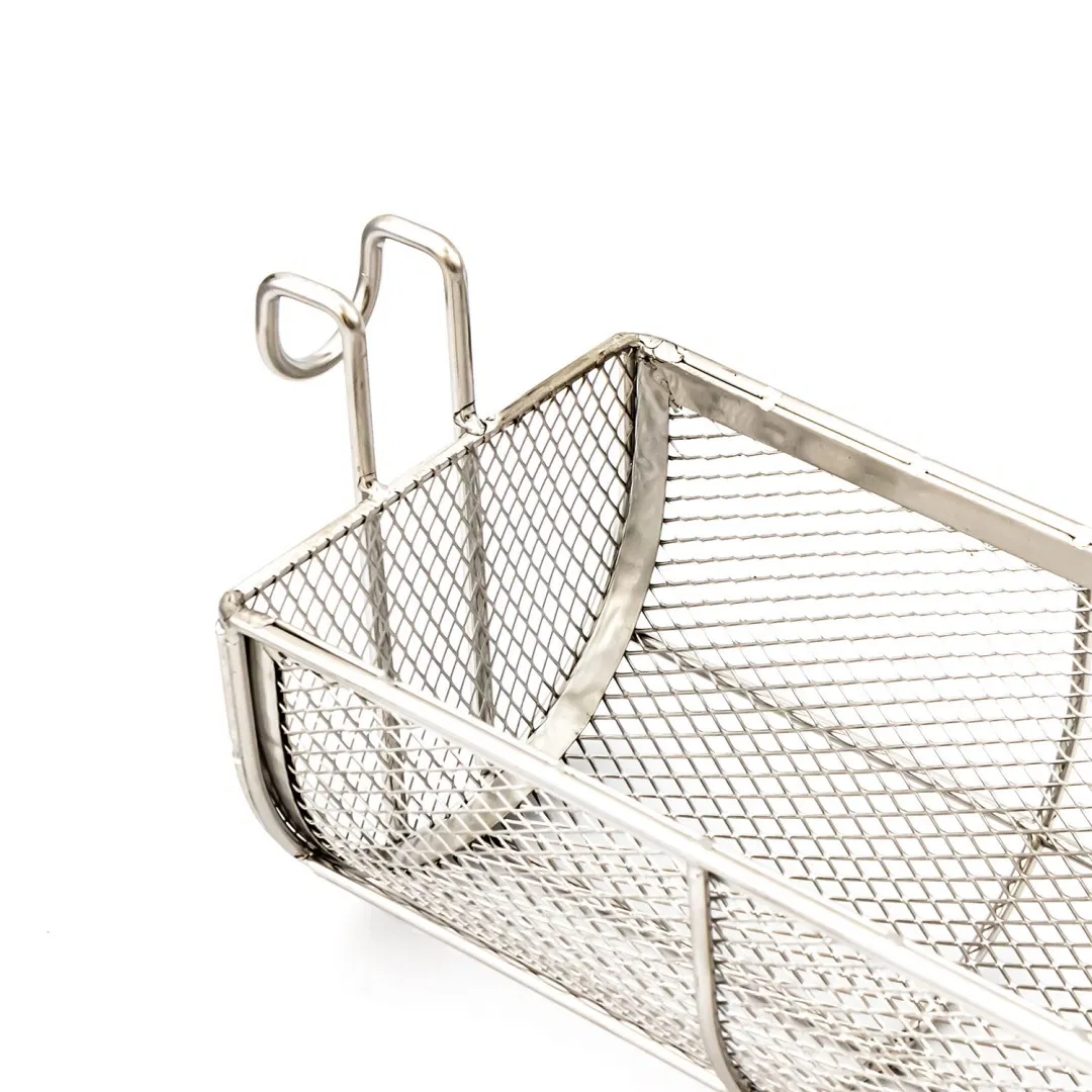 Commercial Kitchen Grid French Fries Basket Chips Fryer Basket Stainless Steel Frying Basket