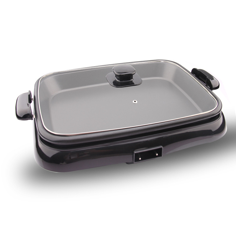 Non-Stick Baking Pan Household BBQ Smokeless Electric Grill Pan 40cm