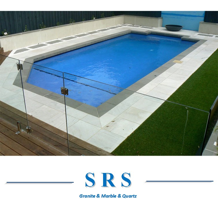 Natural White Beige Limestone Stone Pool Coping Outdoor Limestone Tile