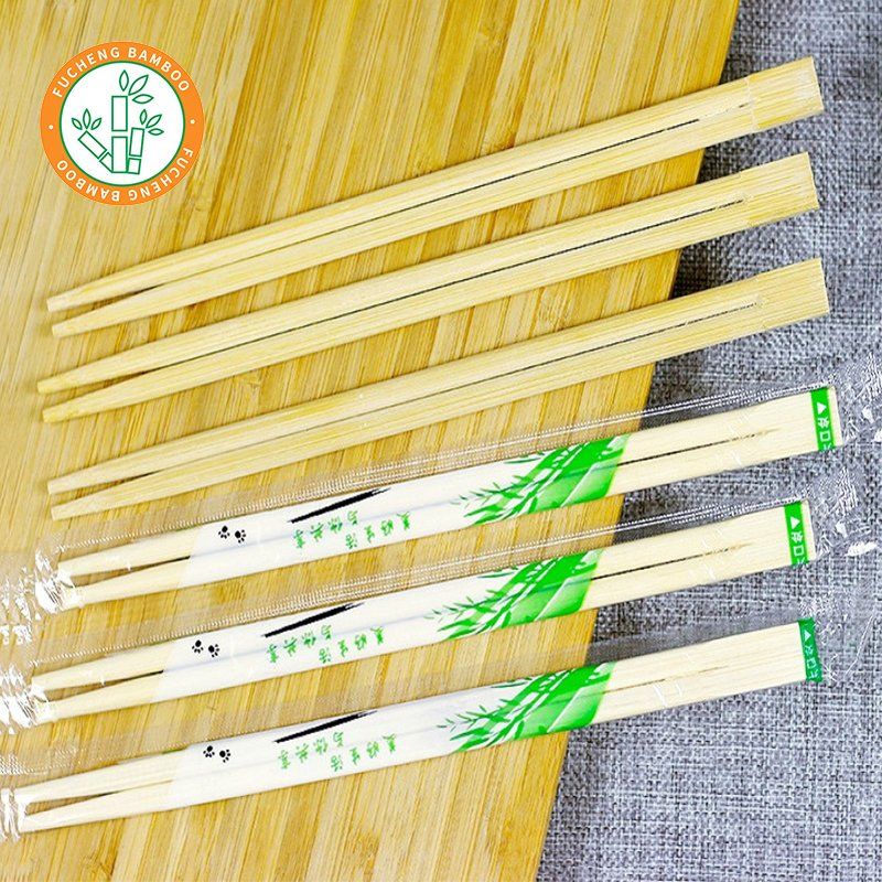 Factory - Direct Fully Paper - Wrapped Disposable Bamboo Chopsticks with Custom - Designed Logos for Wholesale