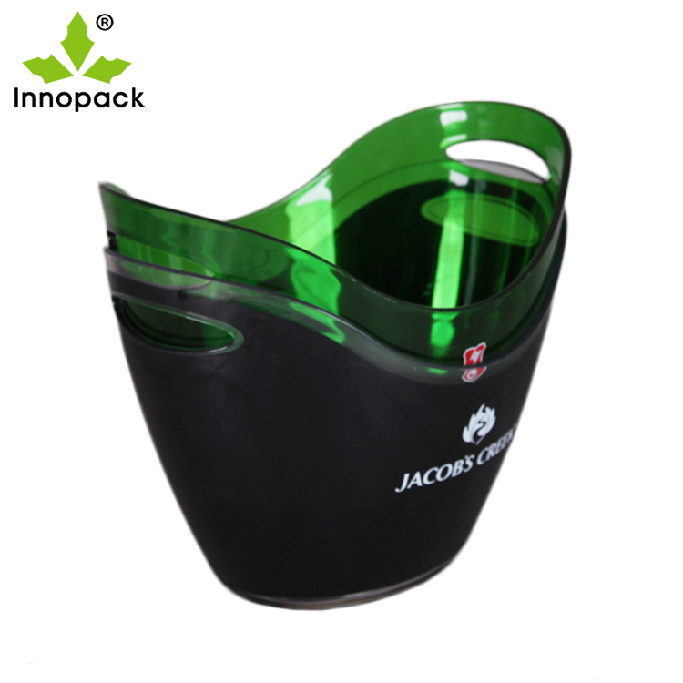 Plastic Ice Bucket Barrel Wine Beer Milk Bucket Champagne Bucket with Handle