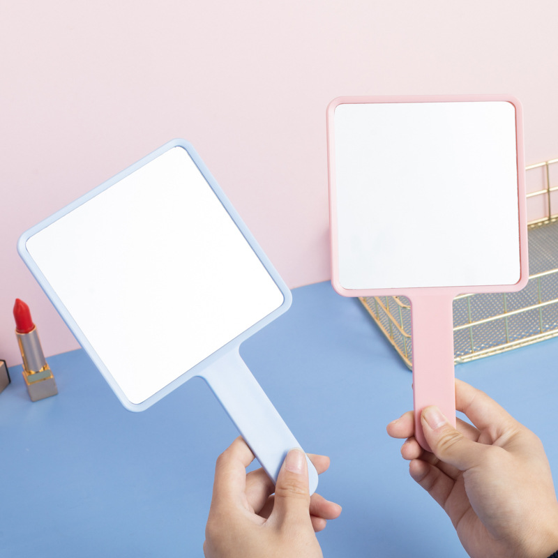 Large Square Compact Handheld Mirror Portable Makeup Mirror with Your Logo Print