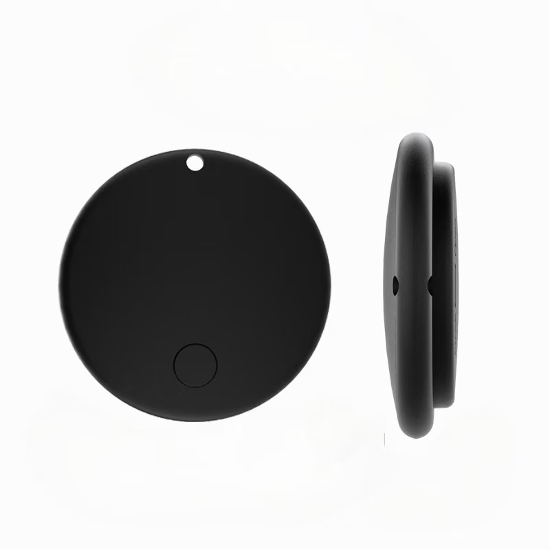 Smart GPS Bluetooth Pet Tracker with Cute Pet Pattern IP67 Waterproof Anti-Lost Round Locator for Dogs Cats Global Finder