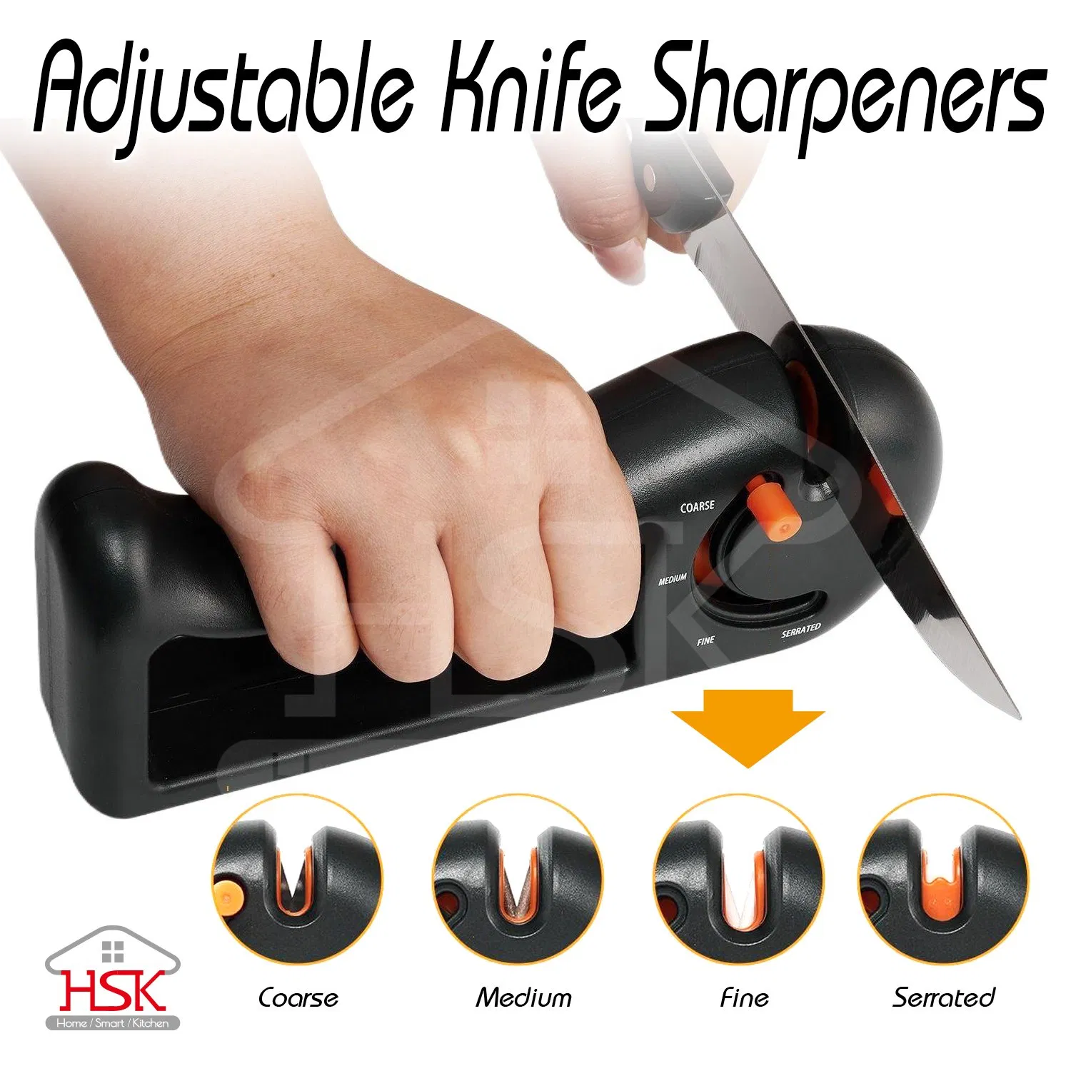 Creative Four-in-One Multi-Functional Knife Sharpener for Household Kitchens